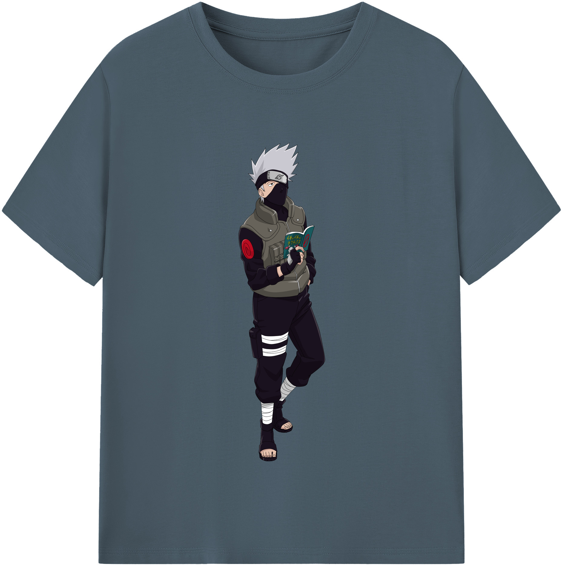 （画像用） NARUTO -ナルト- はたけ カカシ Hatake Kakashi 綿100％半袖Tシャツ（フロントプリント）